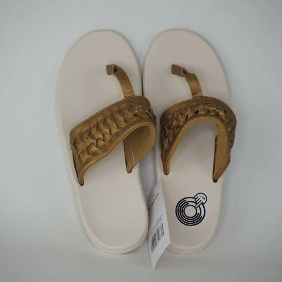 Nike Bella Kai Thong 2 Women Sandals Slide Sport Pale Ivory DS - Picture 5 of 11